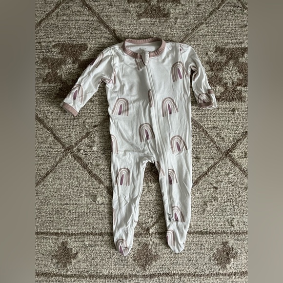 Kyte Baby Sunset Rainbow Zipper Footie 0-3 - Picture 1 of 4